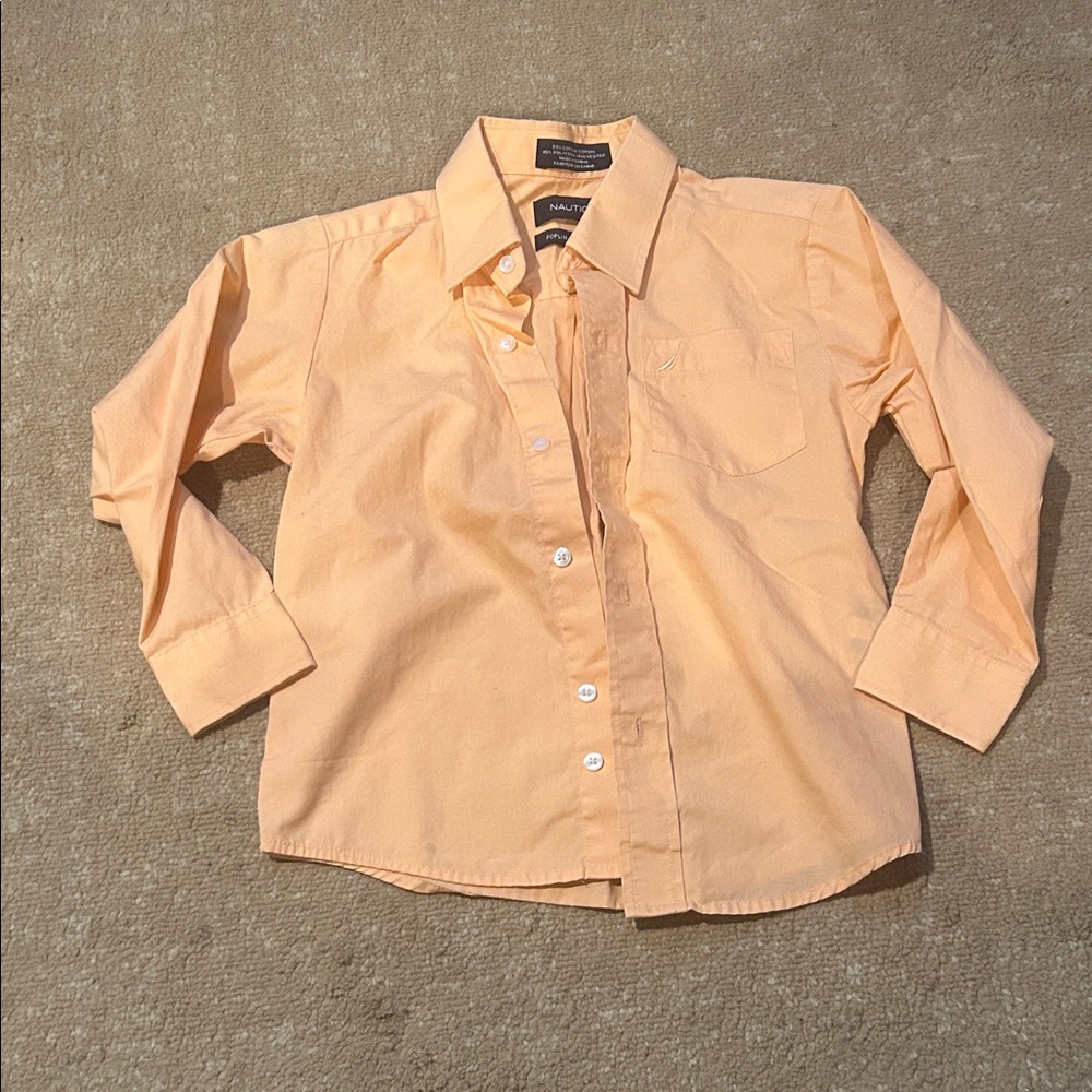 Nautica Kids Peach Button-Down Shirt